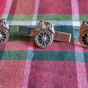 Teamsters Cuff Link and Tie Clip Set (1960's)